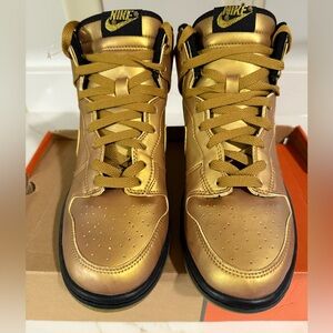 Vintage 2004 Nike Dunk High Olympic Gold Medal Sneakers Mens Size 7.5 308348-771